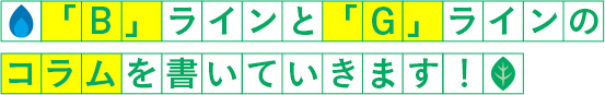 「B」ラインと「G」ラインのコラムを書いていきます！